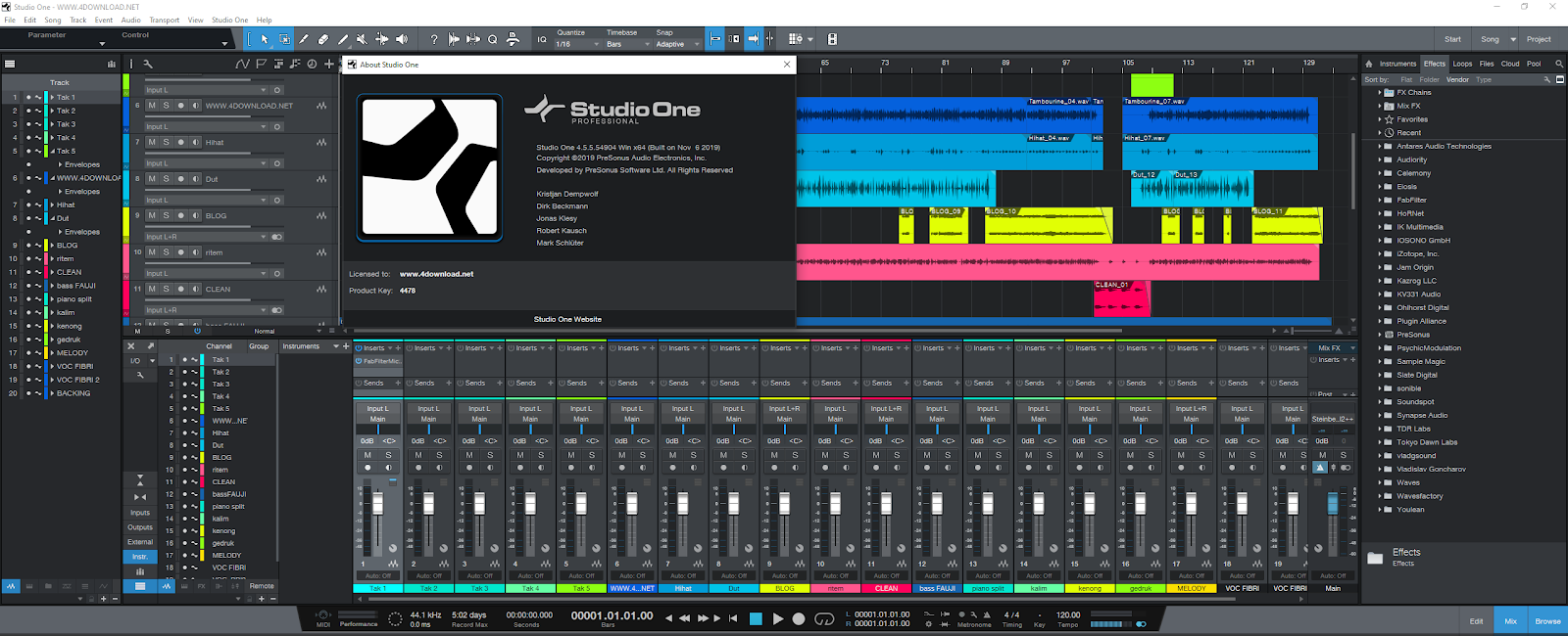 PreSonus Studio One 4 Professional 4.6.1 download free